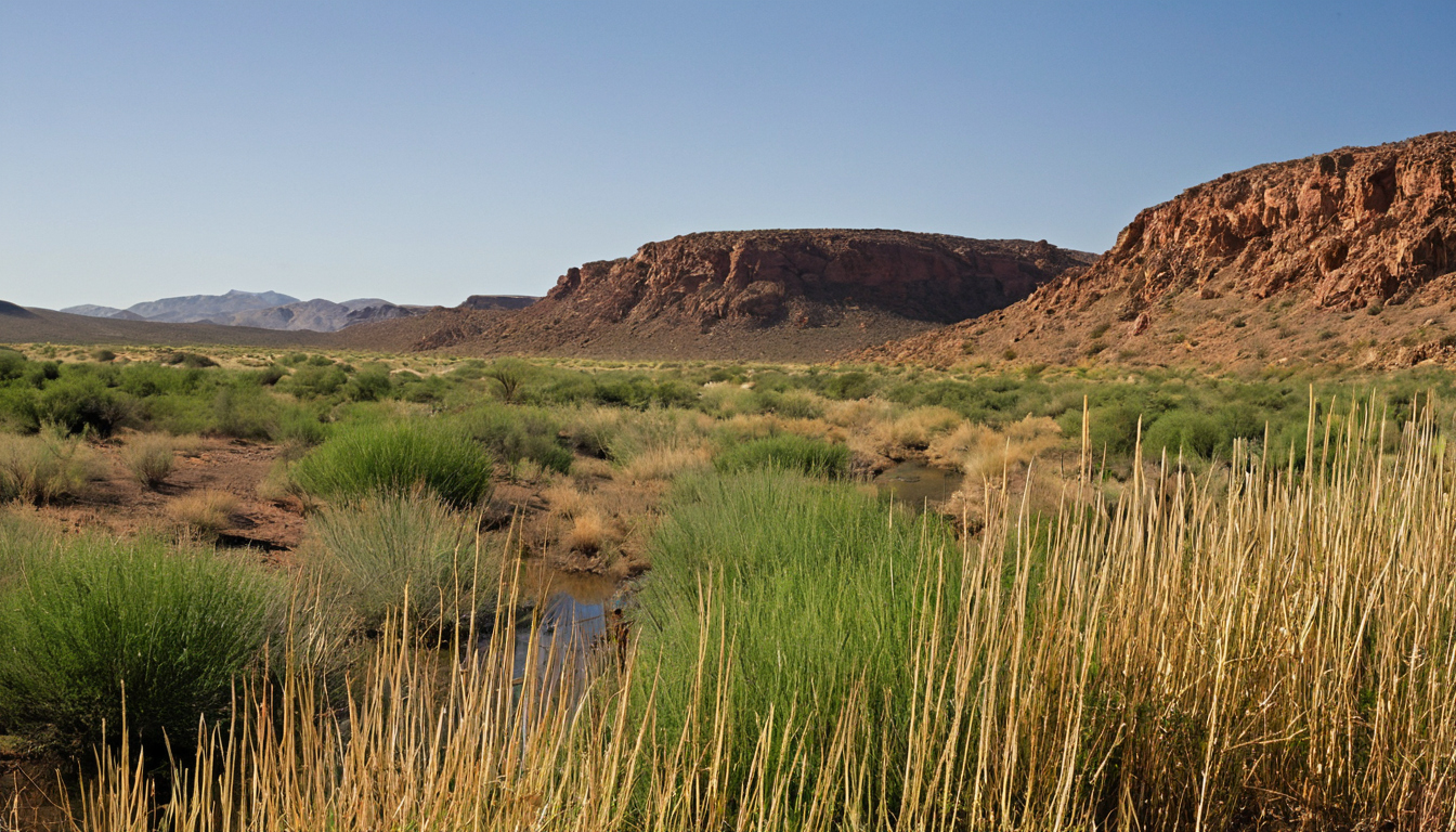 Conservation reference image: A desert garden saves water only when the proposed plant area, plant type, and irrigation system fit the local water budget